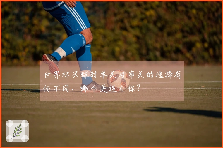 世界杯买球时单关与串关的选择有何不同，哪个更适合你？